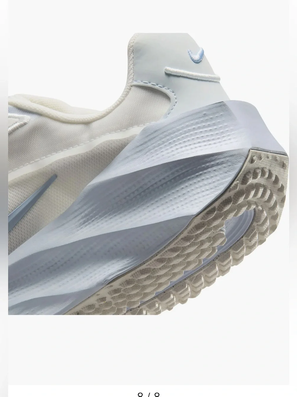 Nike Women's White and Light Blue Sneakers